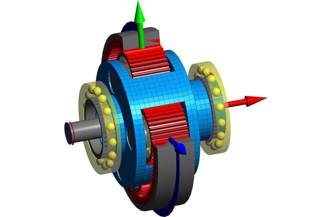 CM2 FEM® 3D FEA Solver - Carrier - Gyroscopic Modal Analysis