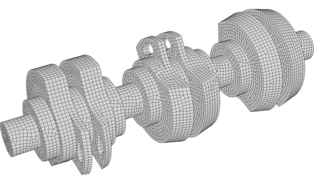 CM2 HexaMesh® Iso - Crank - Boundary mesh