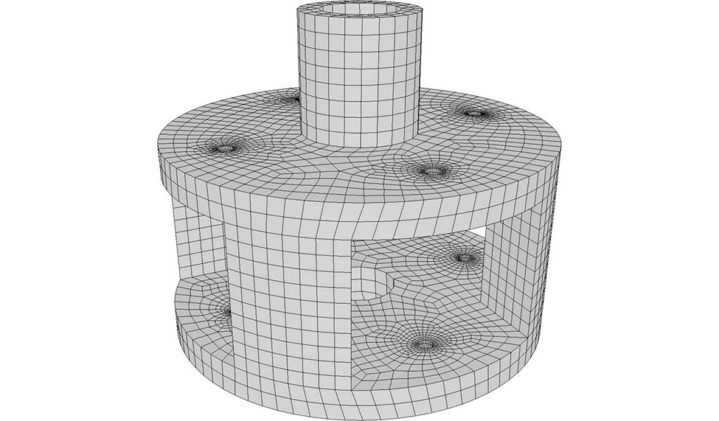 CM2 SurfRemesh® Q4 - Carrier Part - All-quad Remesh