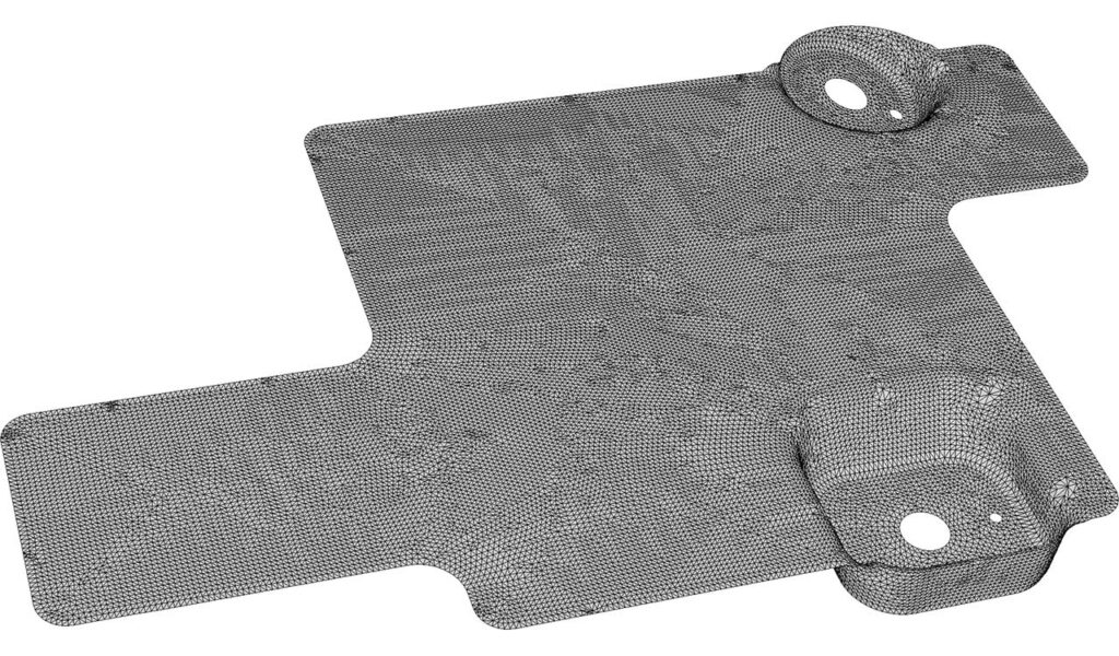 CM2 SurfRemesh® Q4 - Sheet Metal Part - Initial Mesh