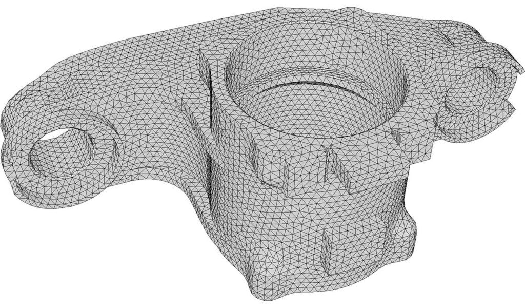 CM2 SurfRemesh® T3 - Mechanical Part - All-triangle Remesh