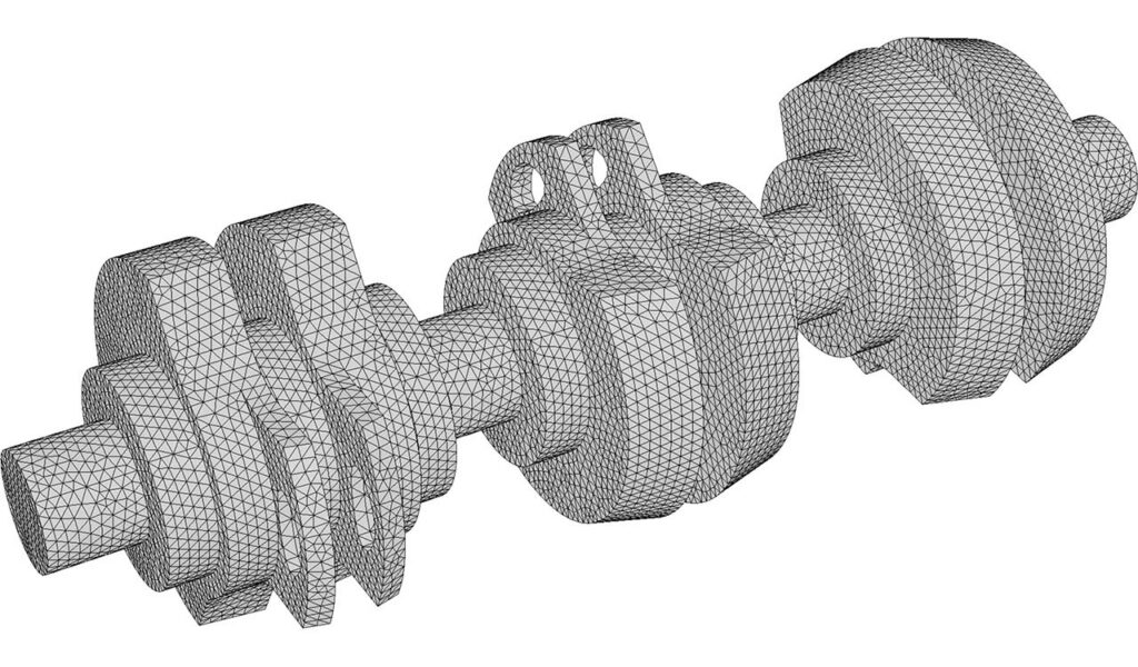 CM2 TetraMesh® Iso - Crank - Boundary mesh (triangles)