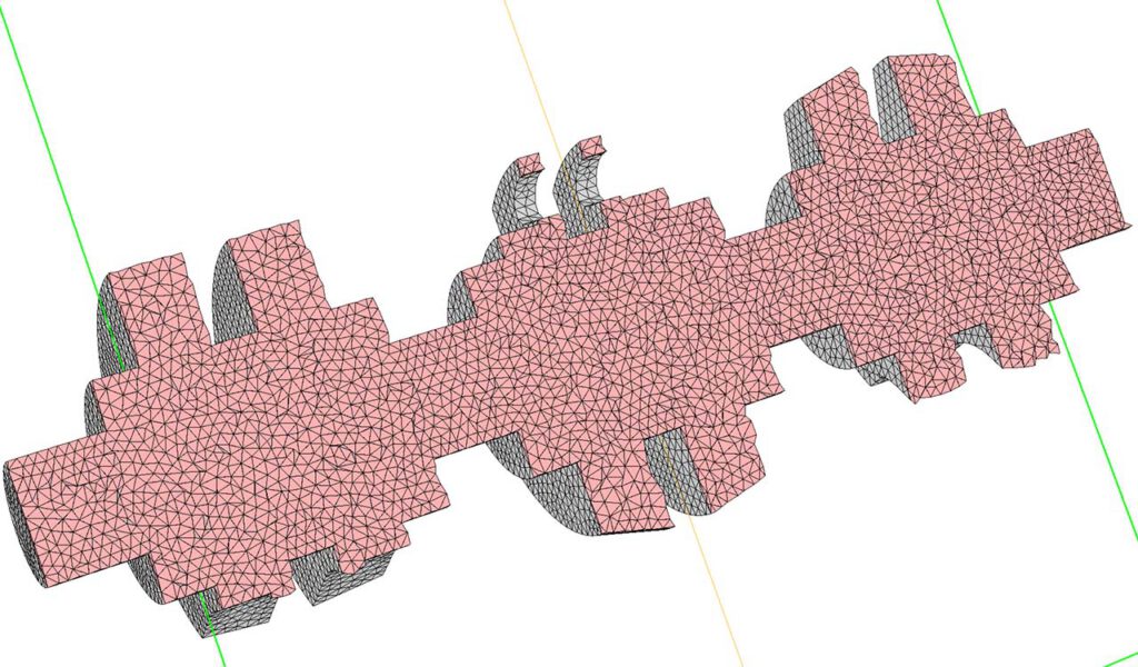 CM2 TetraMesh® Iso - Crank - Solid mesh (tetrahedrons)