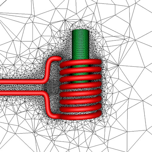 Coil Assembly - FEA Anisotropic Triangle Mesh Coil Assembly - FEA Anisotropic Triangle Mesh
