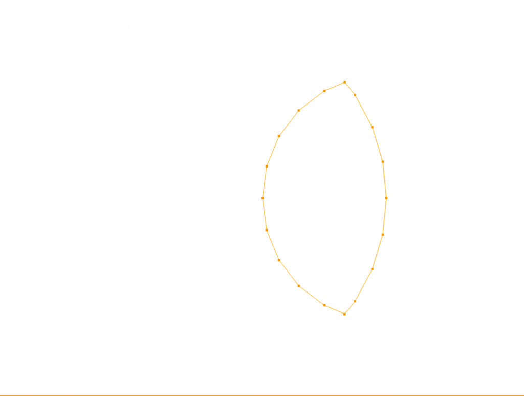 CM2 Intersect® E2 - Two crossing contours. Boolean operations. Contour intersection: mesh #0 AND mesh #1.