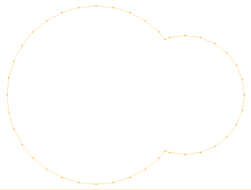 CM2 Intersect® E2 - Two crossing contours. Boolean operations. Contour union: mesh #0 OR mesh #1.