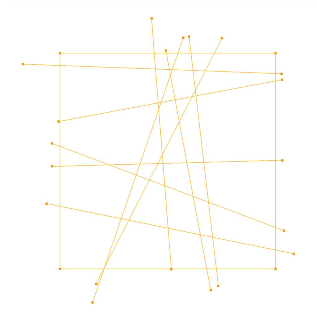 CM2 Intersect® E2 - Random crossing lines initial mesh.